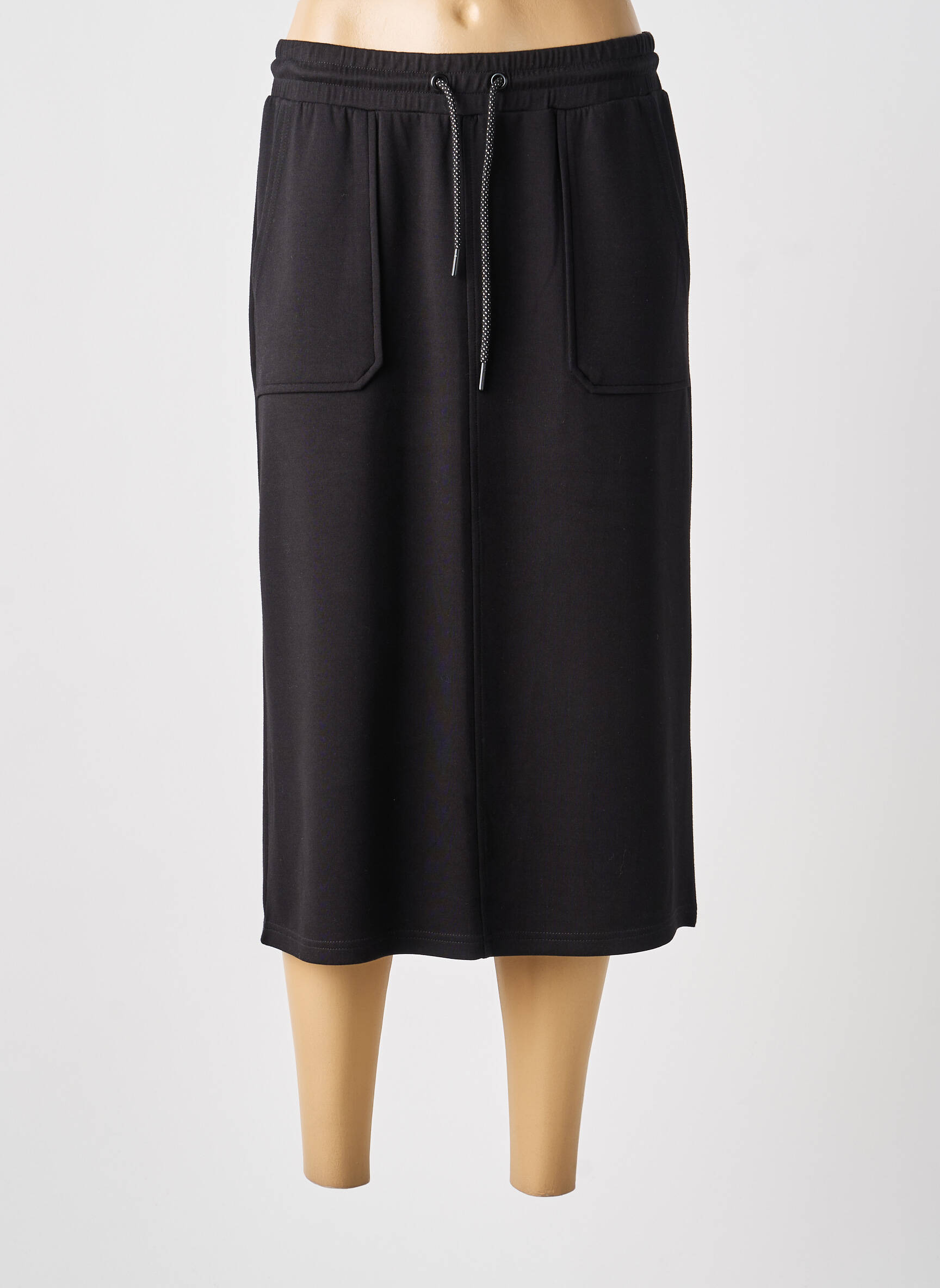 Fustă midi elasticitate negru BROADWAY femeie