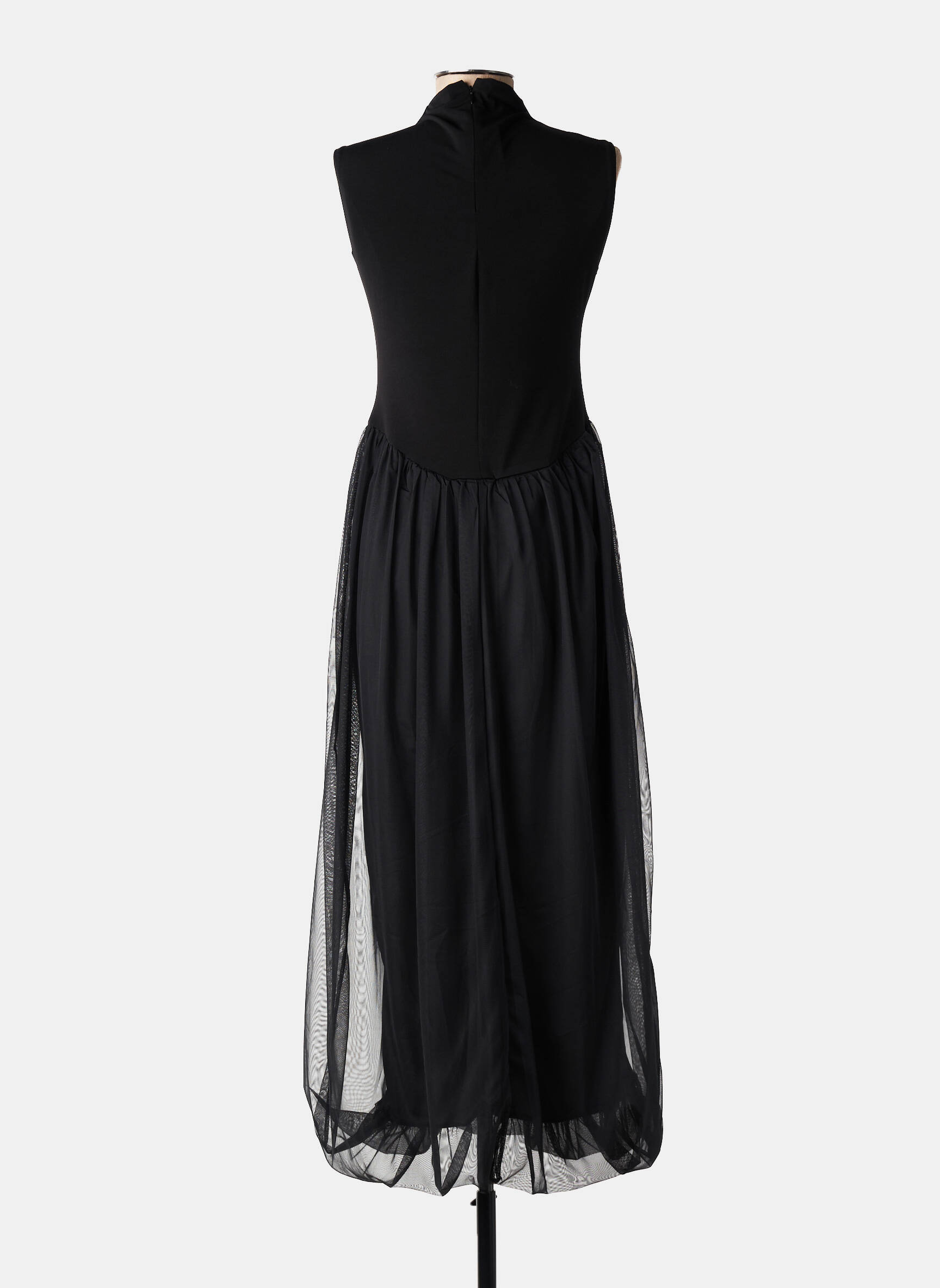 Rochie lungă fără mâneci fără mâneci negru J&H FASHION femeie