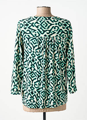 Bluză țesătură poplin mâneci 3/4 verde STREET ONE femeie