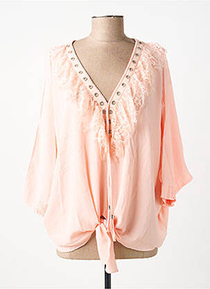Bluză mâneci 3/4 mâneci 3/4 roz J&H FASHION femeie