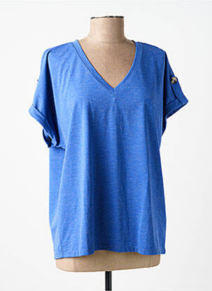 Tricou croială dreaptă fără mâneci albastru GARCIA femeie