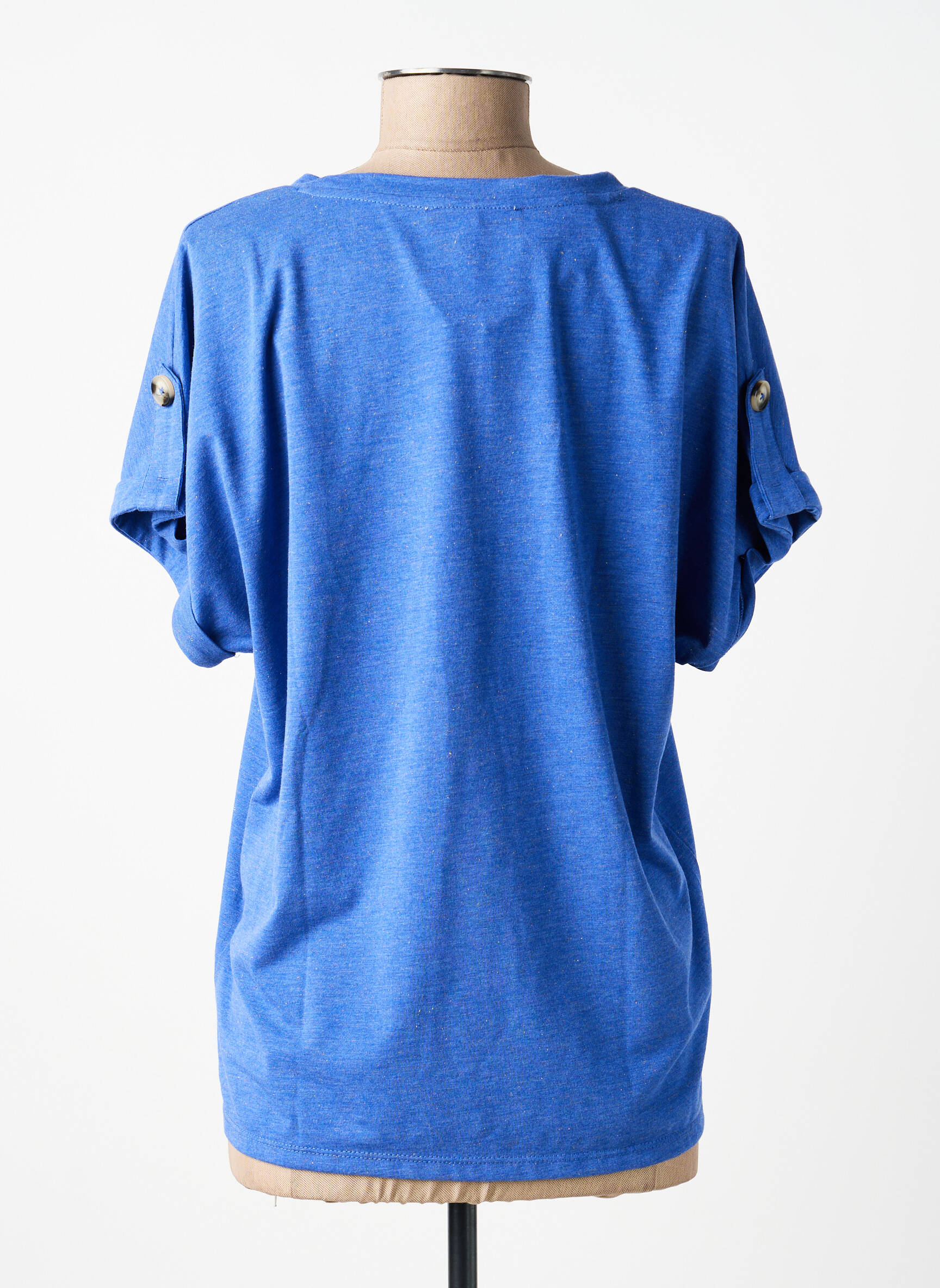 Tricou croială dreaptă fără mâneci albastru GARCIA femeie