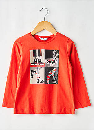 Tricou croială cambrată mâneci lungi roșu MAYORAL fată
