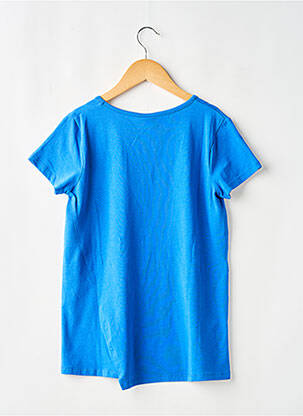 Tricou elasticitate mâneci scurte albastru BOBOLI fată