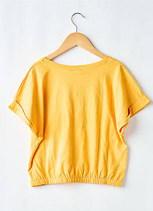 Tricou elasticitate mâneci scurte portocalie BOBOLI fată