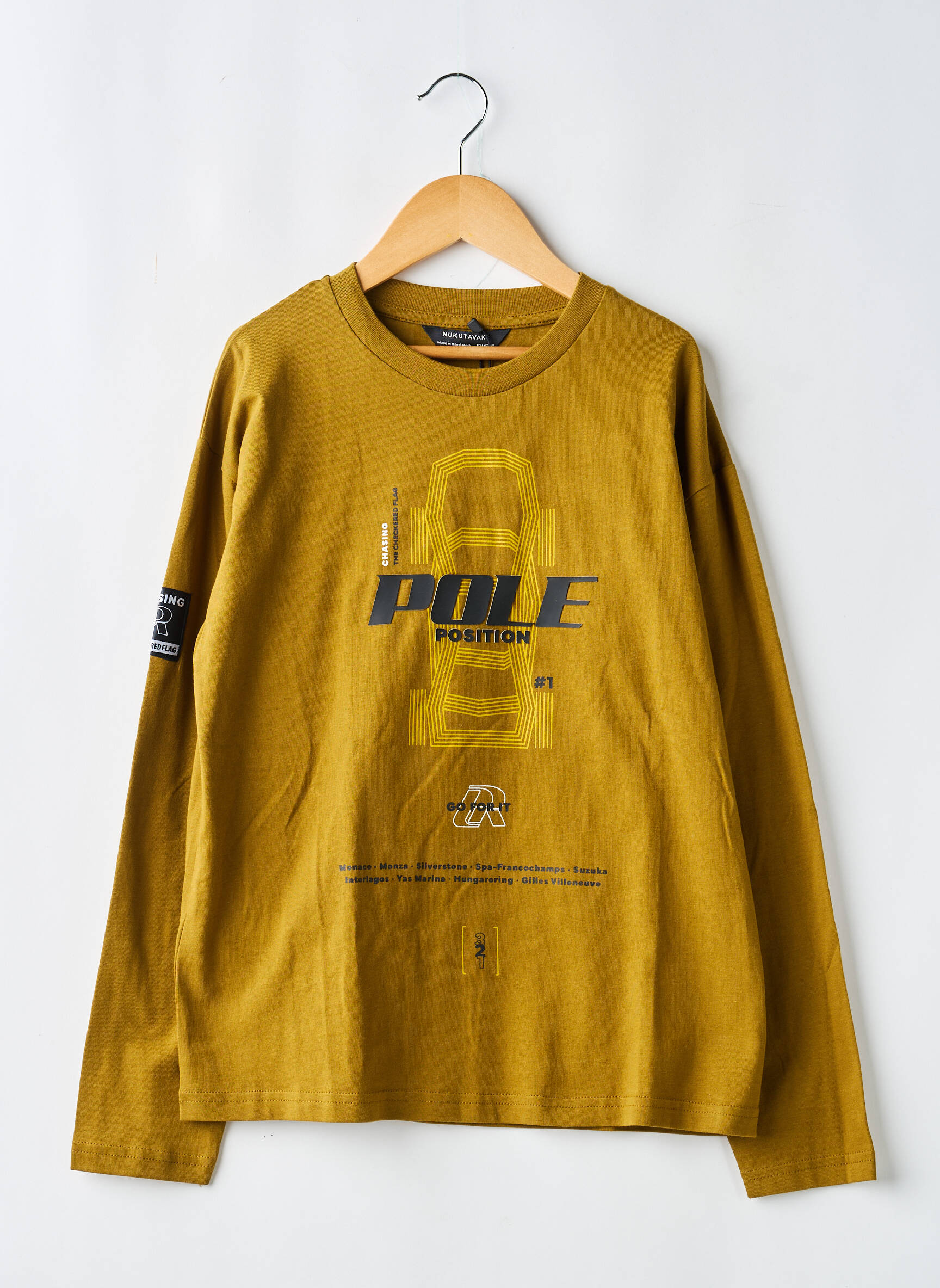 Tricou mâneci lungi mâneci lungi verde NUKUTAVAKE băiat