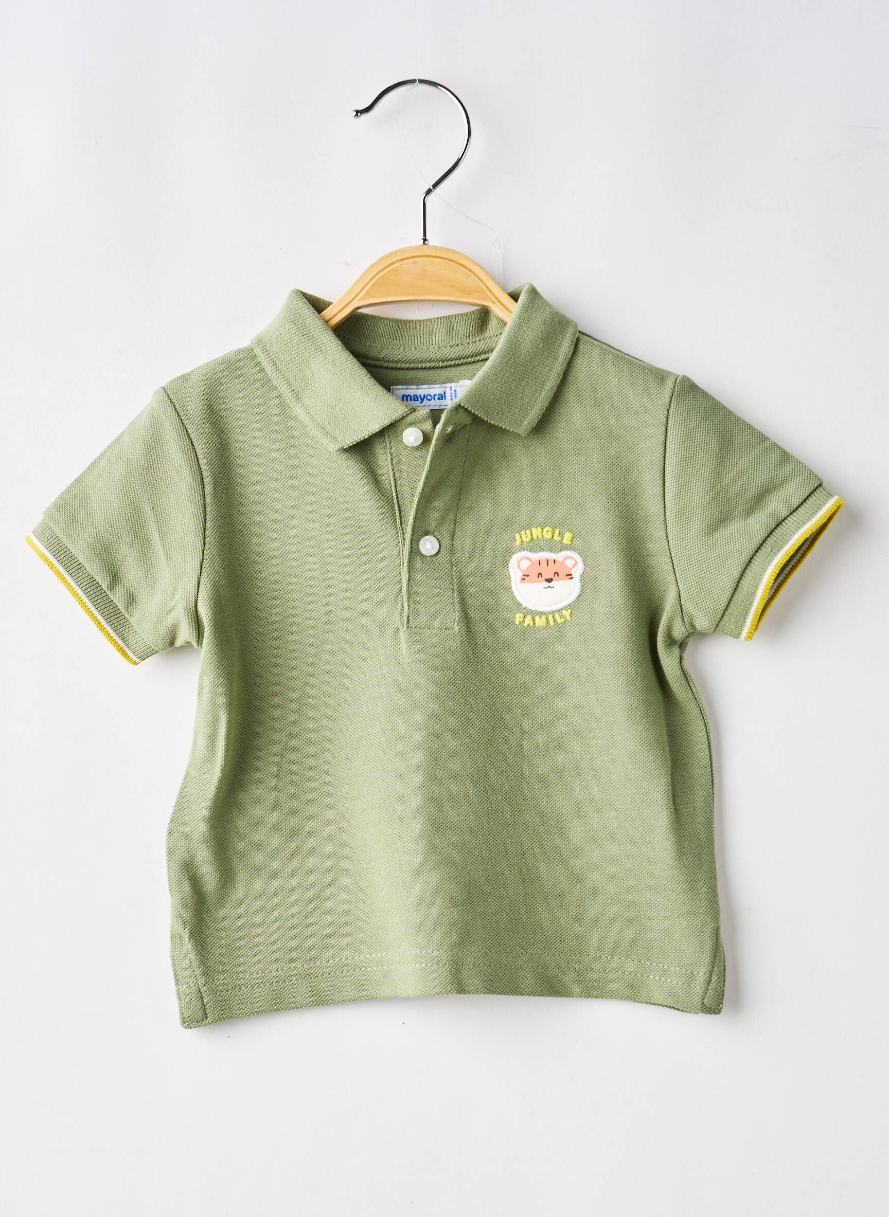 Polo elasticitate mâneci scurte verde MAYORAL băiat