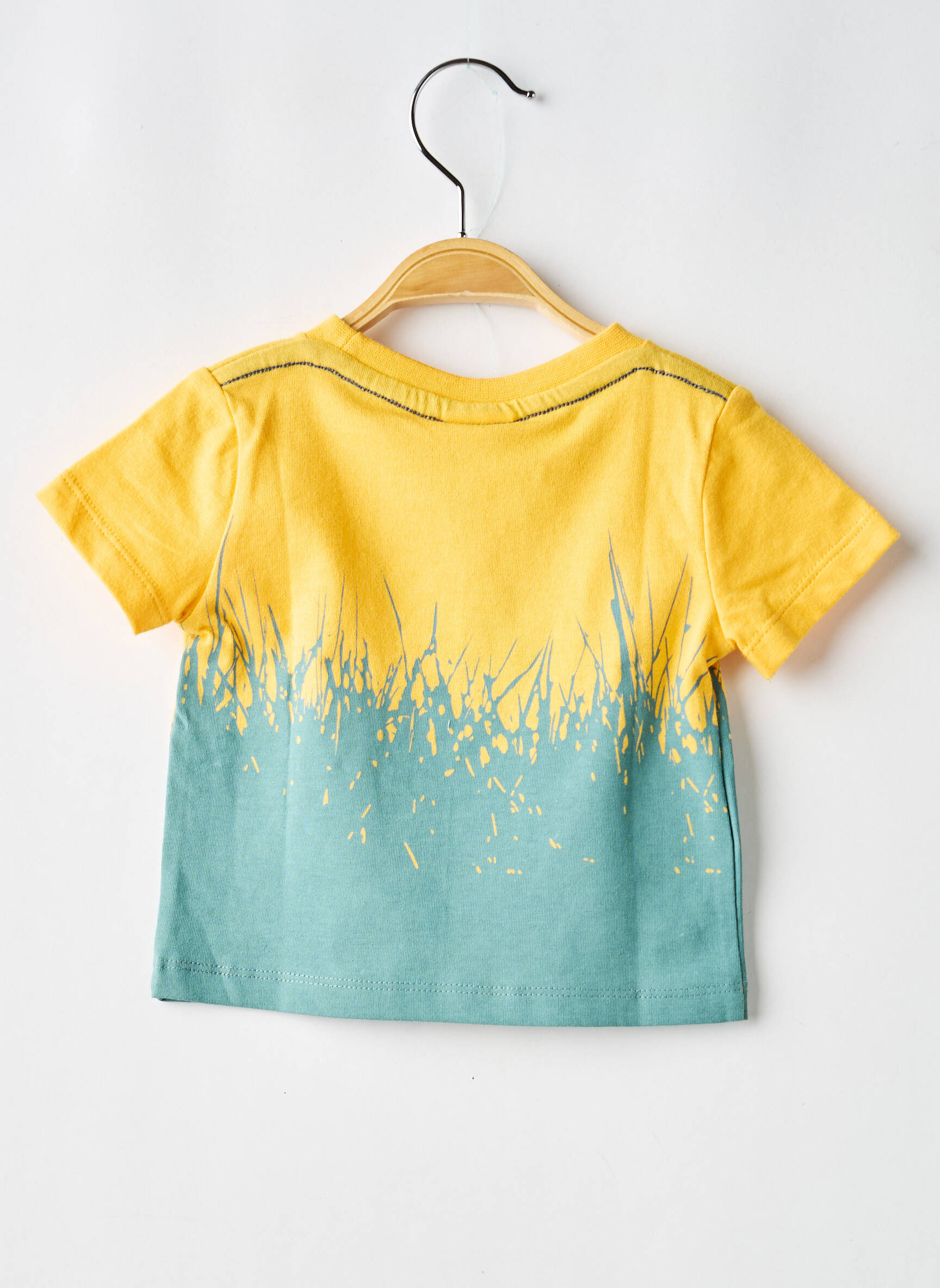 Tricou elasticitate mâneci scurte galben BOBOLI băiat