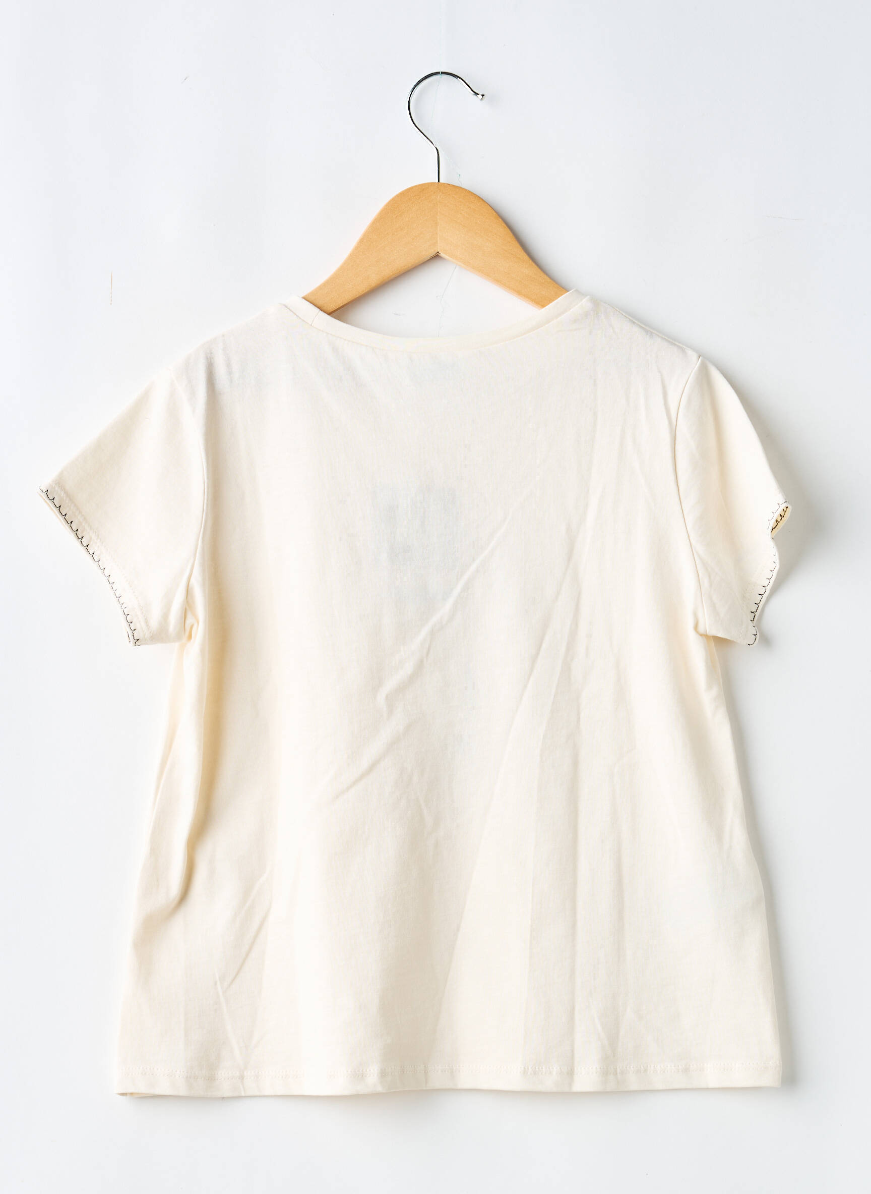 Tricou croială cambrată mâneci scurte bej MAYORAL fată