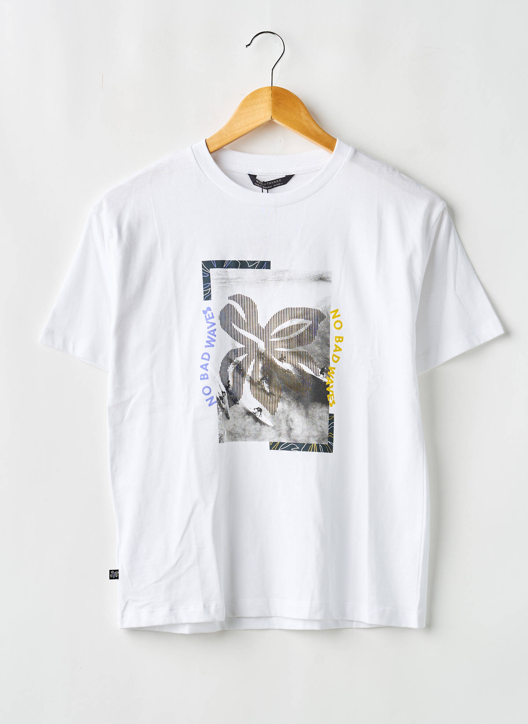 Tricou elasticitate mâneci scurte alb NUKUTAVAKE băiat