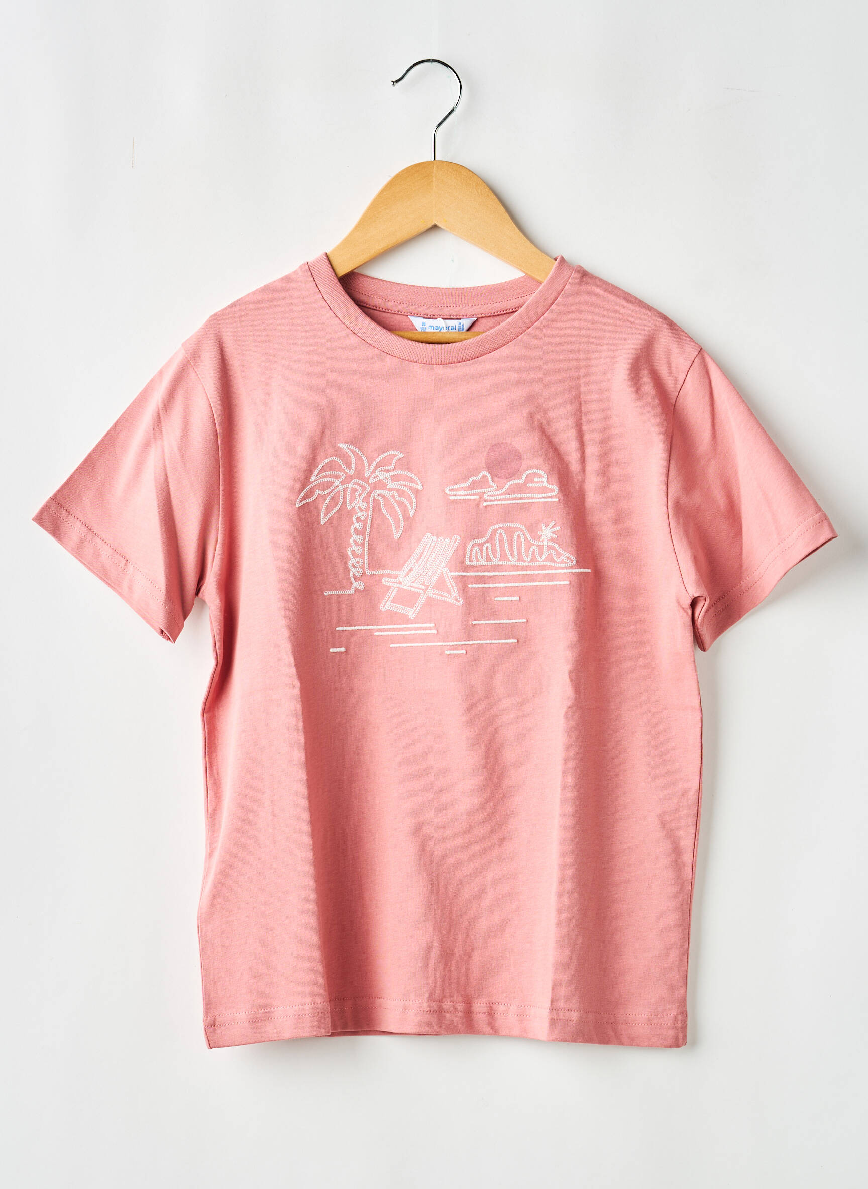 Tricou elasticitate mâneci scurte roz MAYORAL băiat