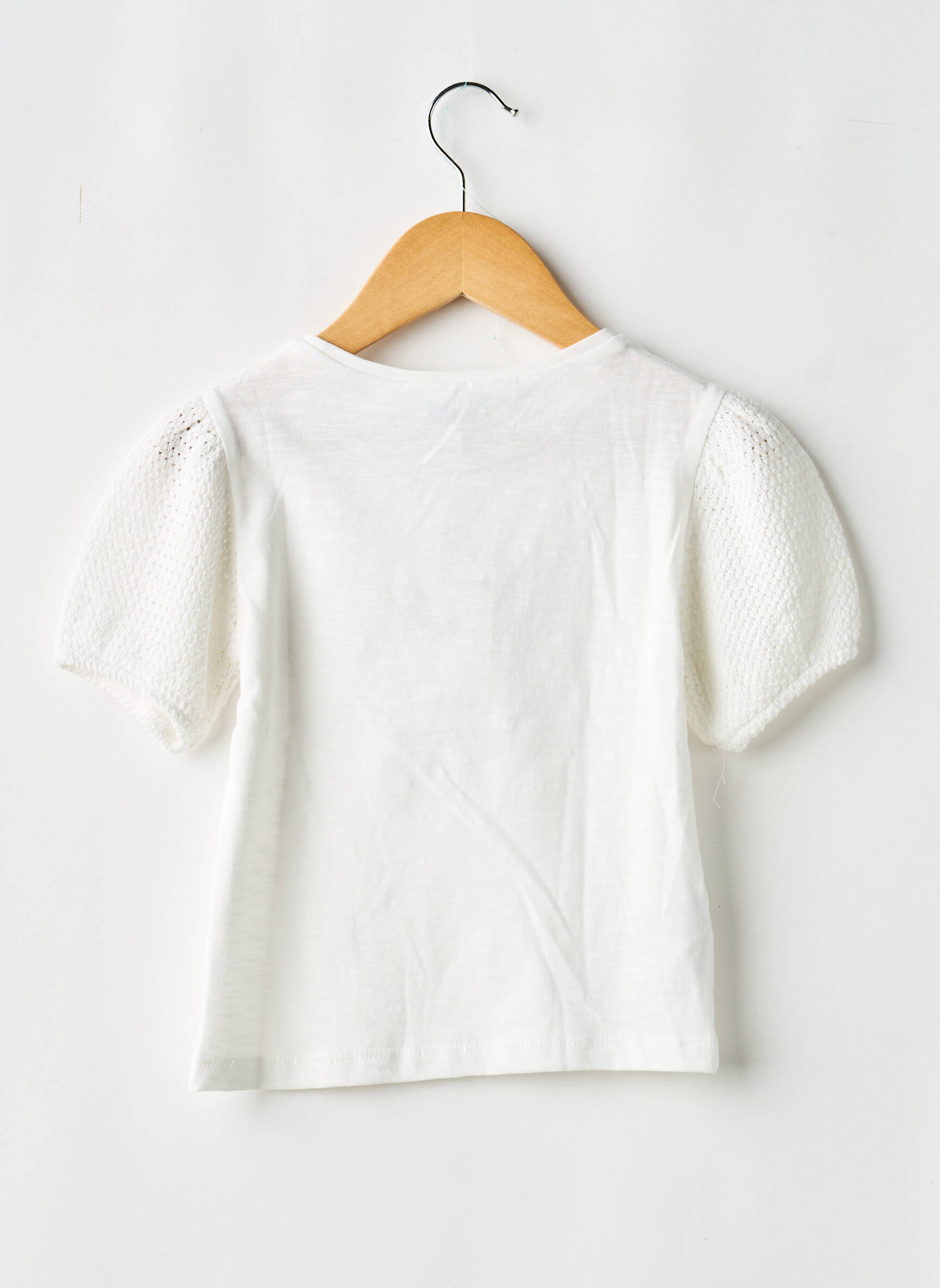 Tricou elasticitate mâneci scurte alb MAYORAL fată