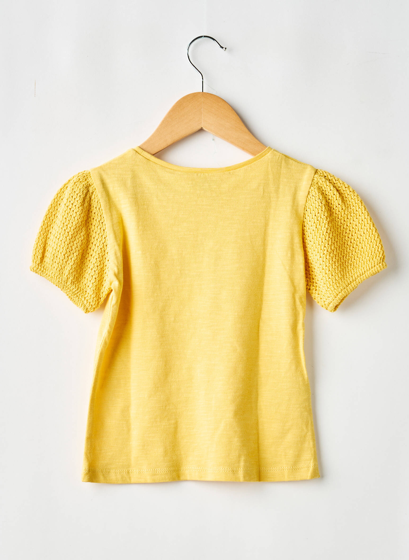 Tricou elasticitate mâneci scurte galben MAYORAL fată