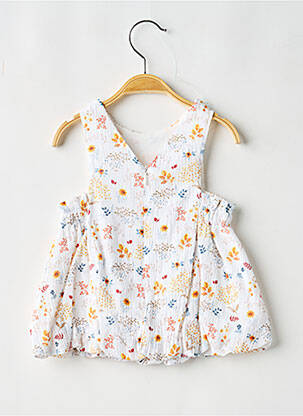 Rochie midi căptușeală fără mâneci alb BABY BOL fată