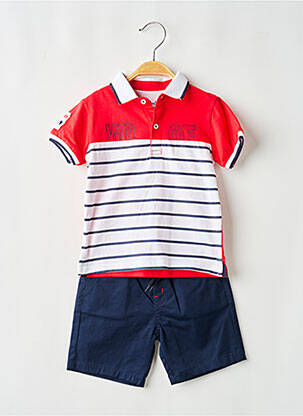 Set șort guler polo roșu BABY BOL băiat