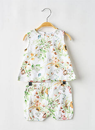 Set șort imprimeu flori verde BABY BOL fată