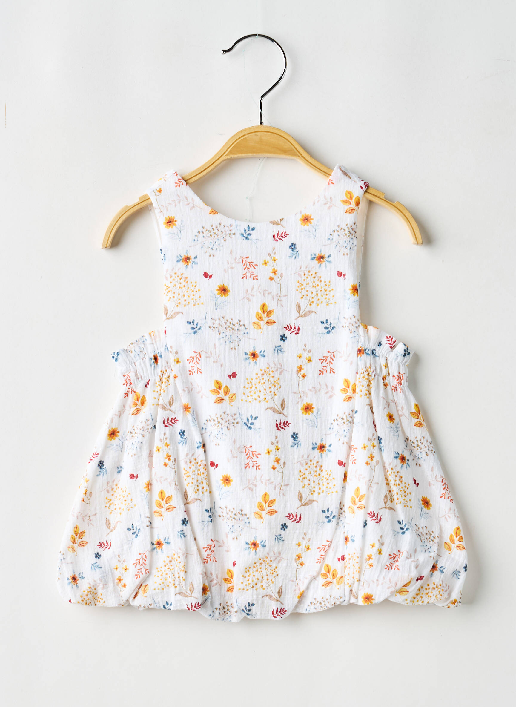 Rochie midi căptușeală fără mâneci alb BABY BOL fată