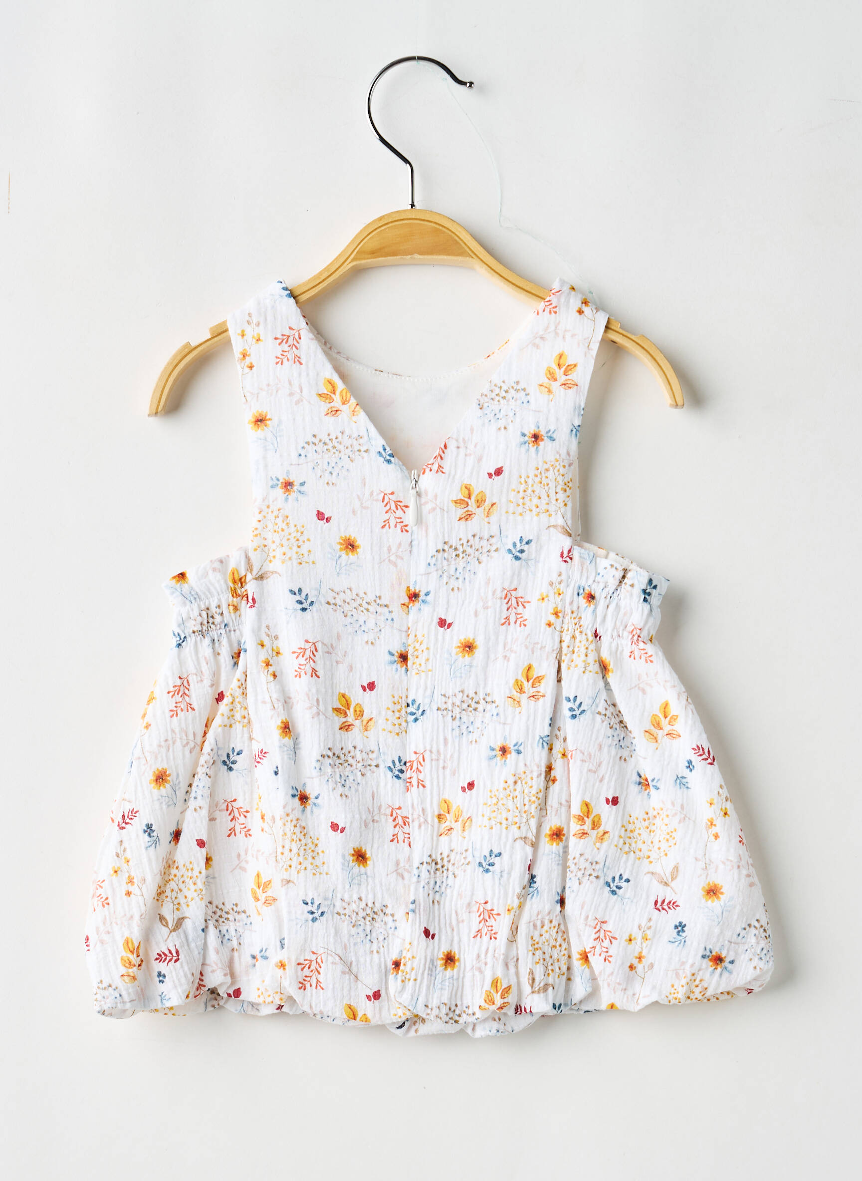 Rochie midi căptușeală fără mâneci alb BABY BOL fată
