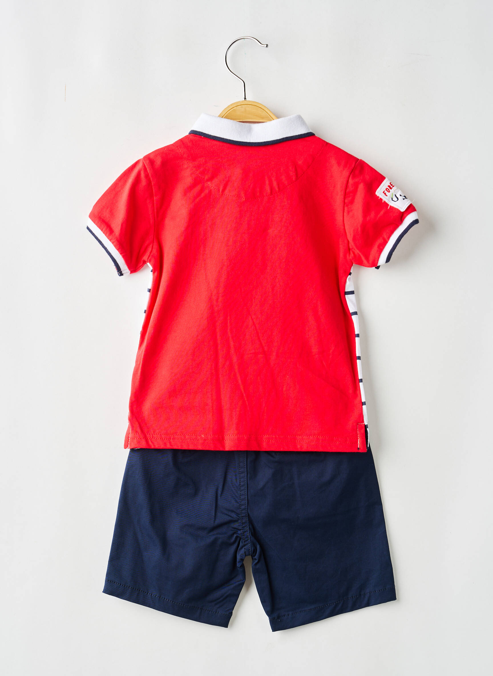 Set șort guler polo roșu BABY BOL băiat