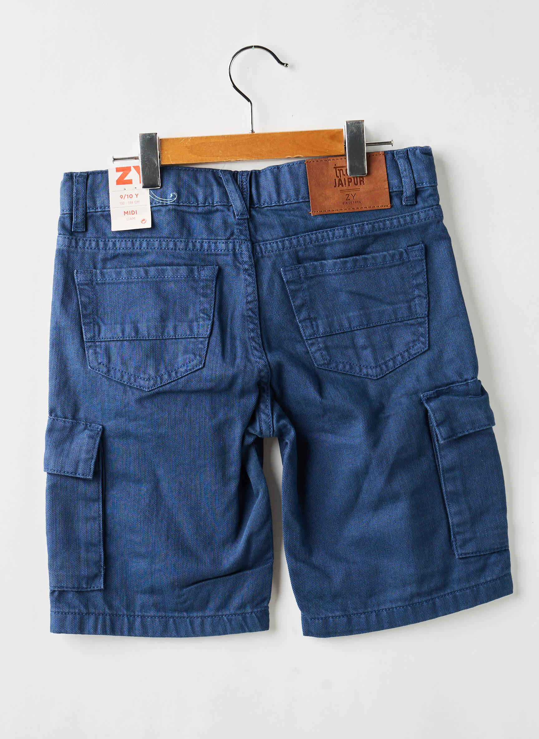 Bermudă țesătură denim mărime reglabilă albastru ZY băiat