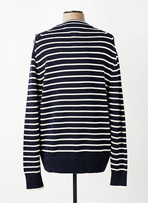 Pulover guler rotund mâneci lungi albastru TOMMY HILFIGER bărbat