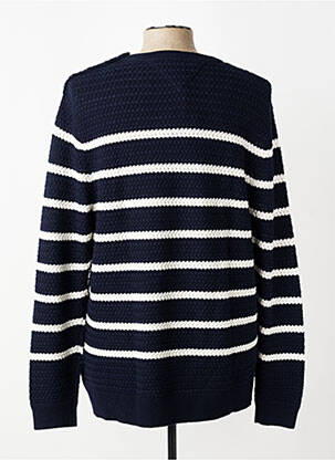 Pulover guler rotund mâneci lungi albastru TOMMY HILFIGER bărbat
