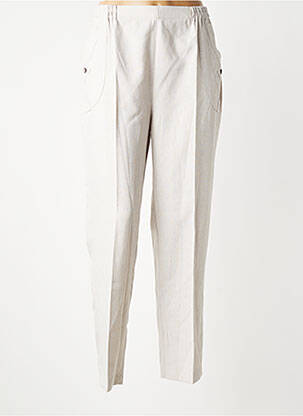 Pantalon drept talie cu cleme talie înaltă gri VISION NIGHT femeie