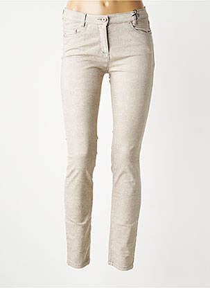 Blugi skinny elasticitate talie joasă bej GERKE MY PANTS femeie