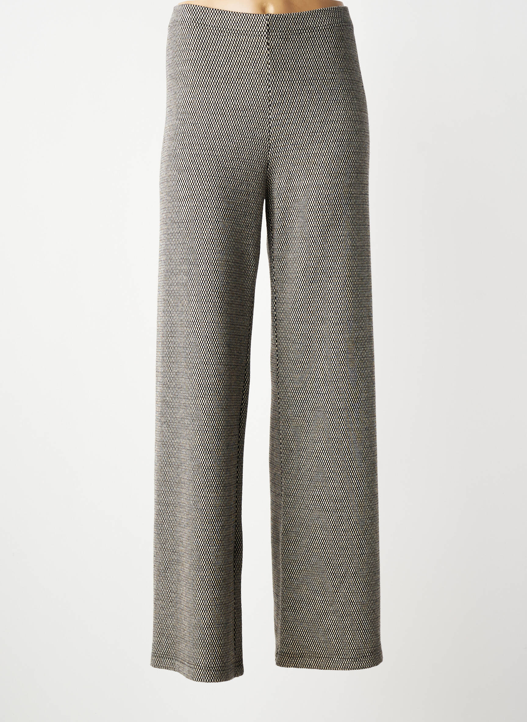 Pantalon drept elasticitate mărime normală gri LAUREN VIDAL femeie