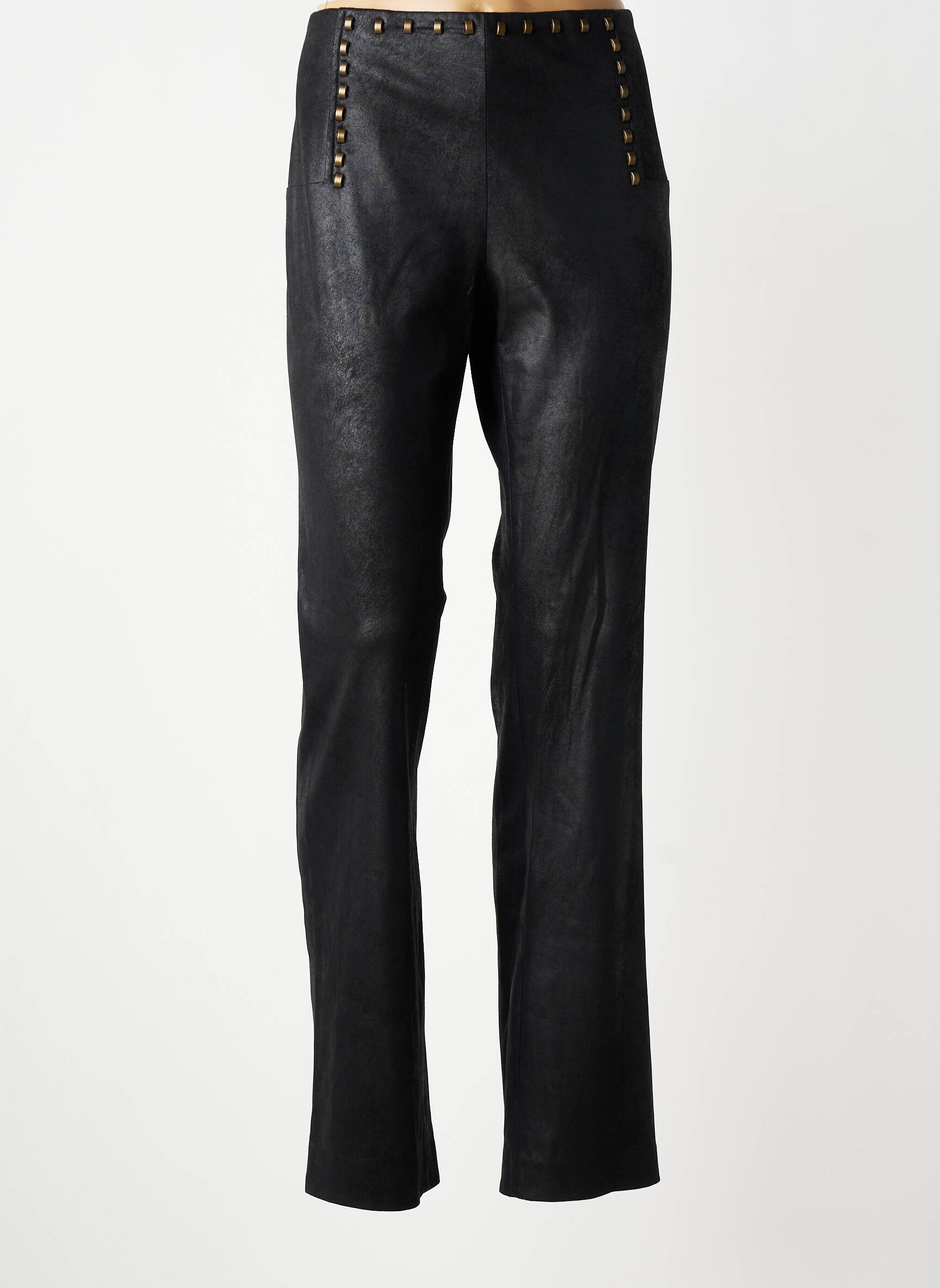 Pantalon slim elasticitate mărime normală negru EXTENZO PARIS femeie
