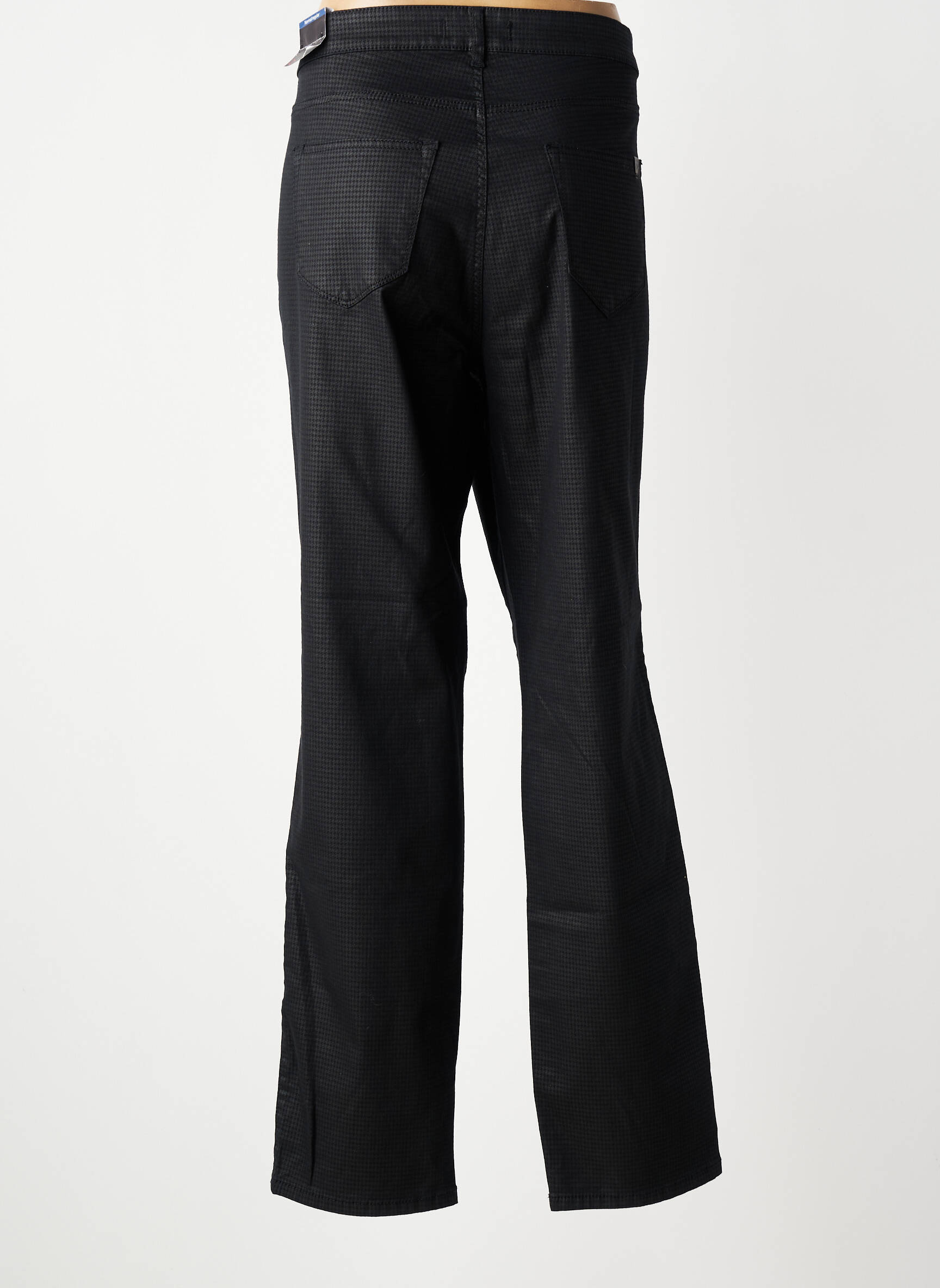 Pantalon slim țesătură poplin mărime normală negru TONI femeie