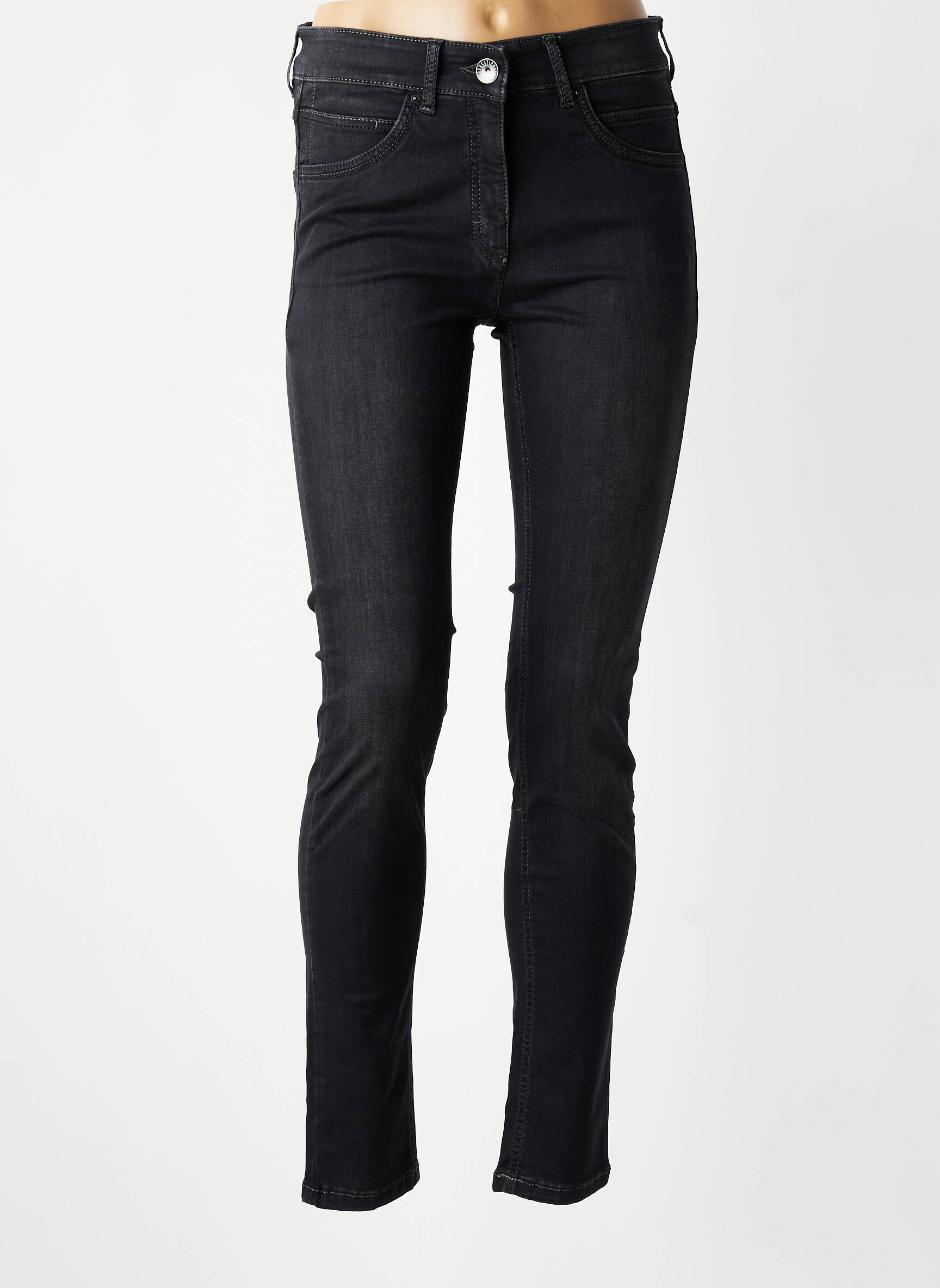 Blugi skinny talie înaltă talie înaltă negru ZERRES femeie