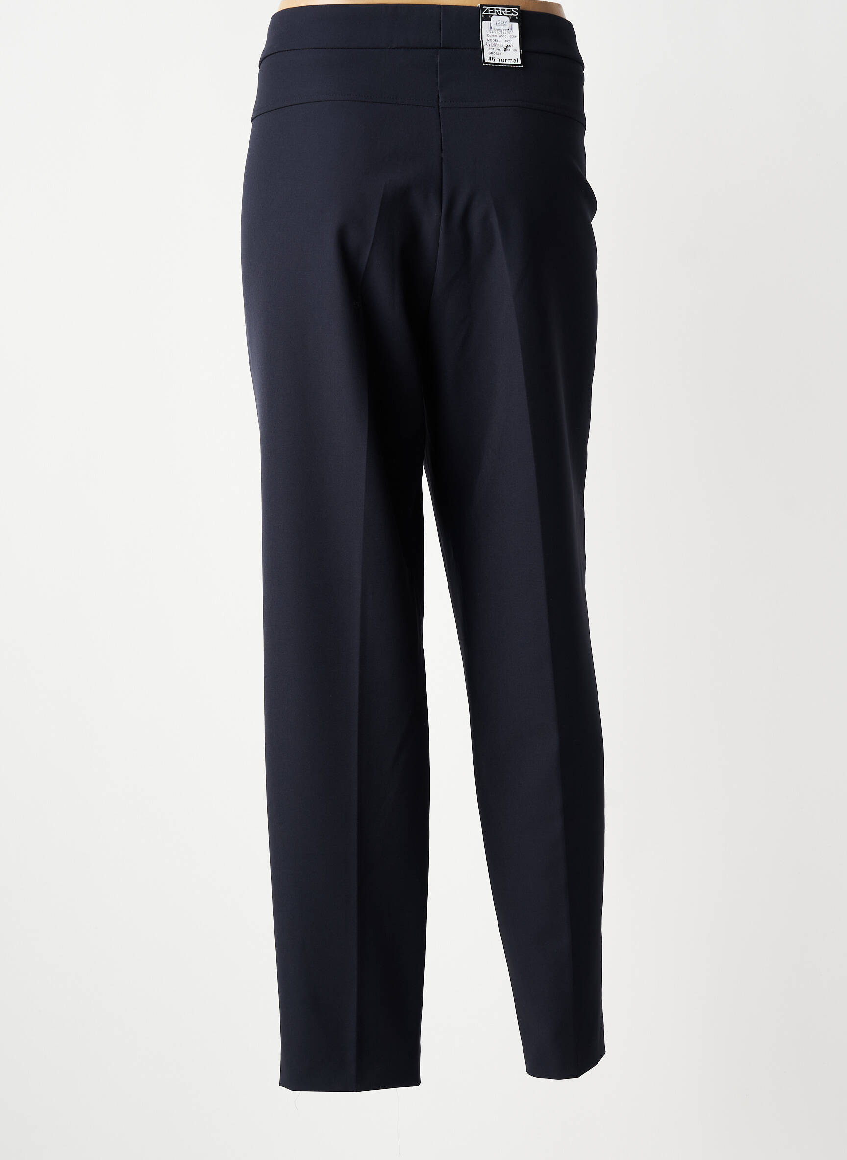 Pantalon drept țesătură crep mărime normală albastru ZERRES femeie