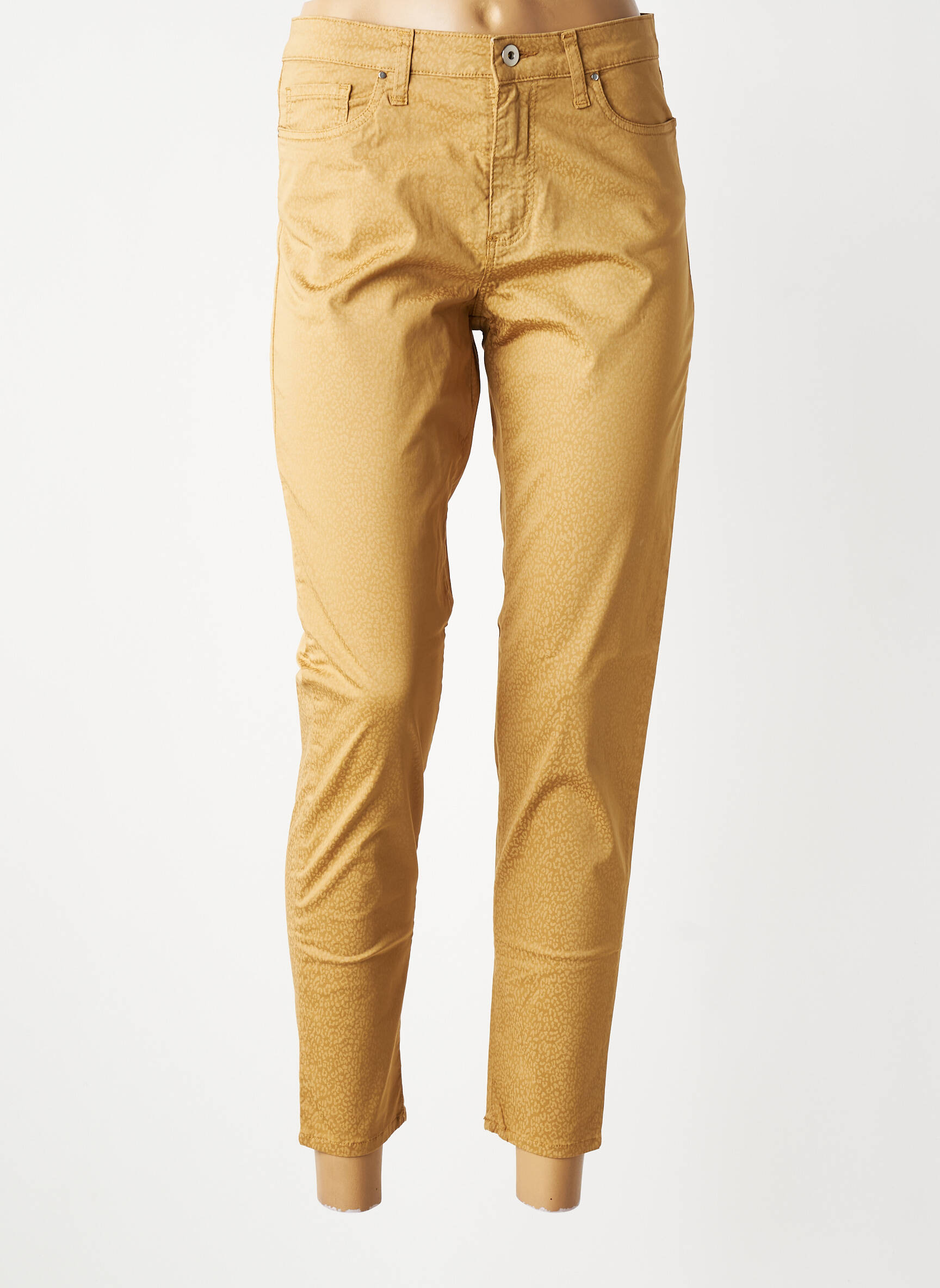 Pantalon 7/8 elasticitate mărime normală bej LCDN femeie