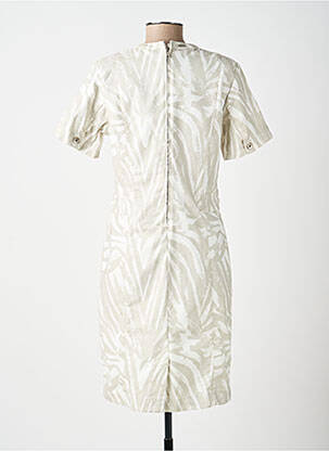 Rochie midi mâneci scurte mâneci scurte gri DIANE LAURY femeie
