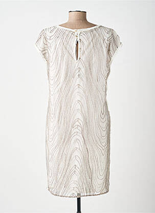 Rochie midi mâneci scurte mâneci scurte gri DANIELA DALLAVALLE femeie