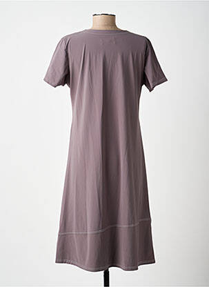 Rochie midi mâneci scurte mâneci scurte gri JEAN DELFIN femeie