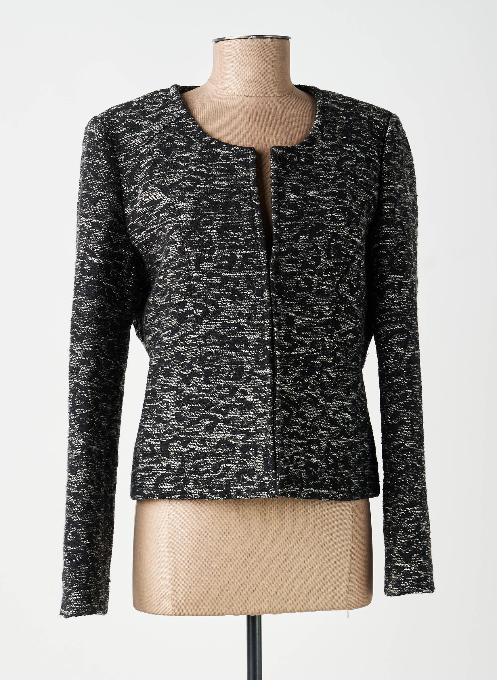 Jachete elegante guler rotund negru SMASHED LEMON femeie