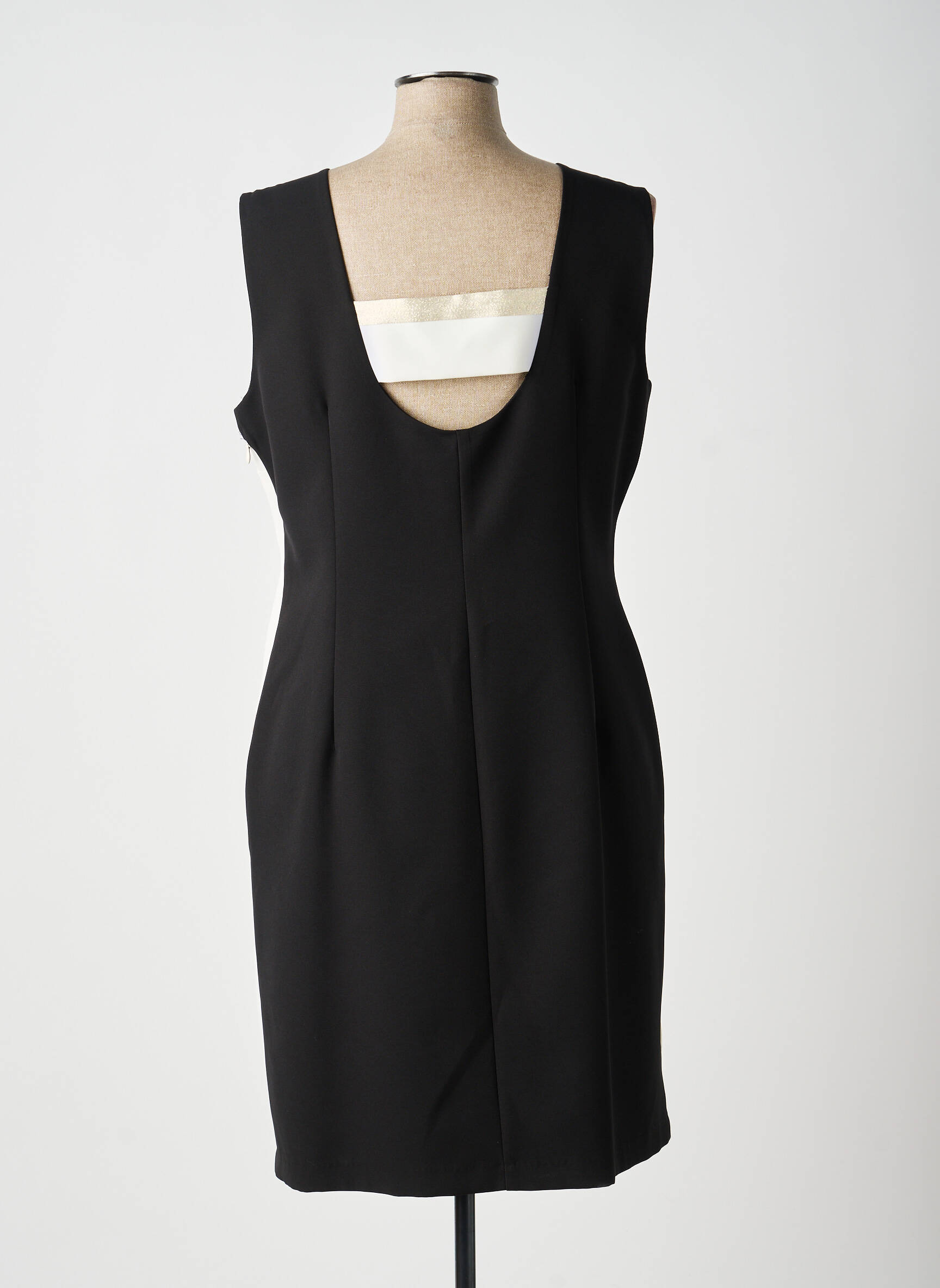 Rochie midi fără mâneci fără mâneci bej ANDAMIO femeie