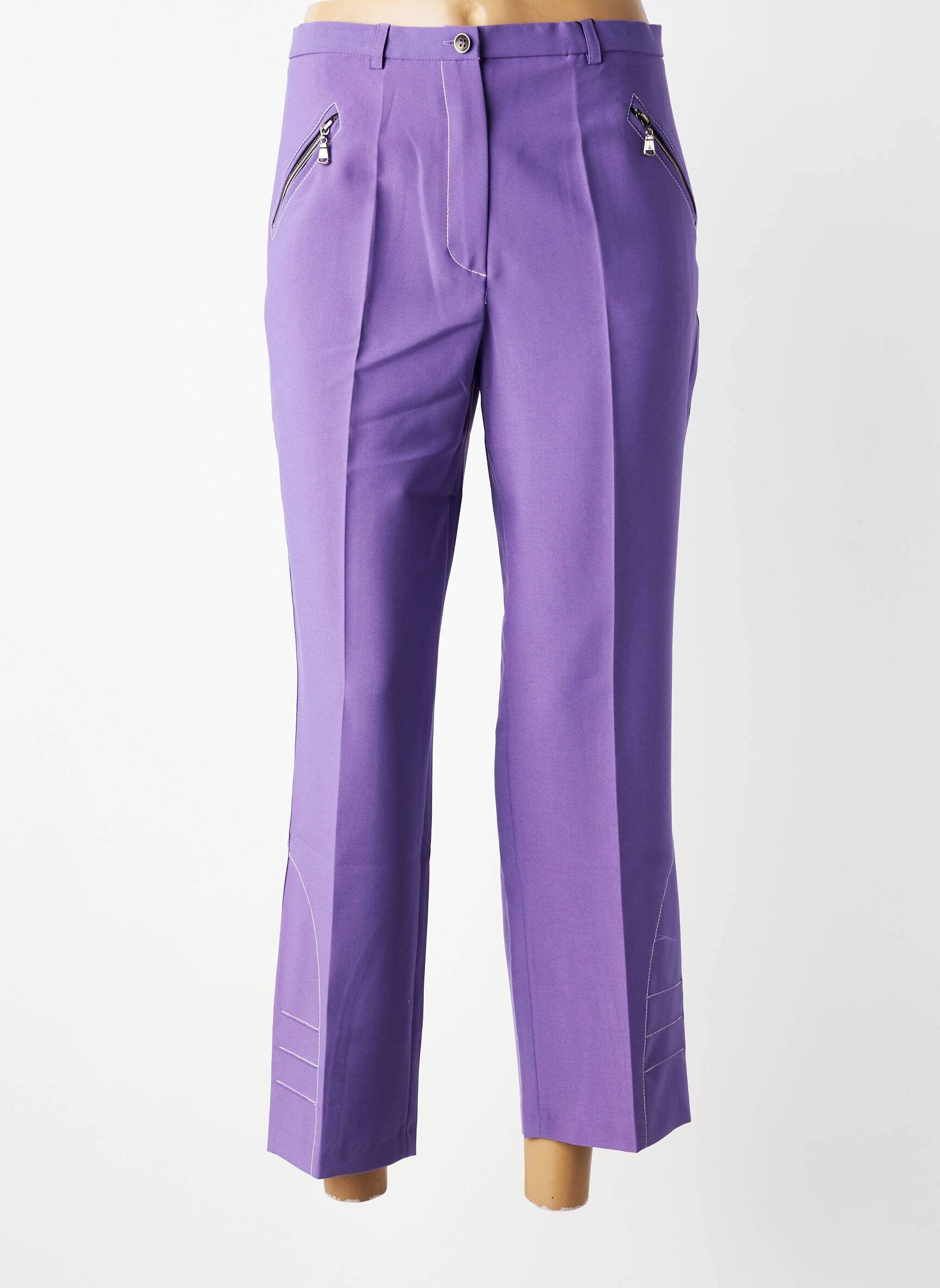 Pantalon 7/8 elasticitate mărime normală violet MULTIPLES femeie
