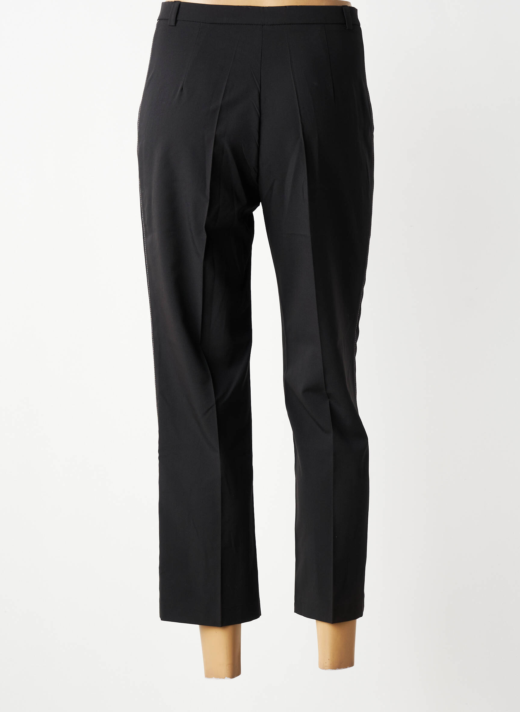 Pantalon 7/8 elasticitate mărime normală negru MULTIPLES femeie