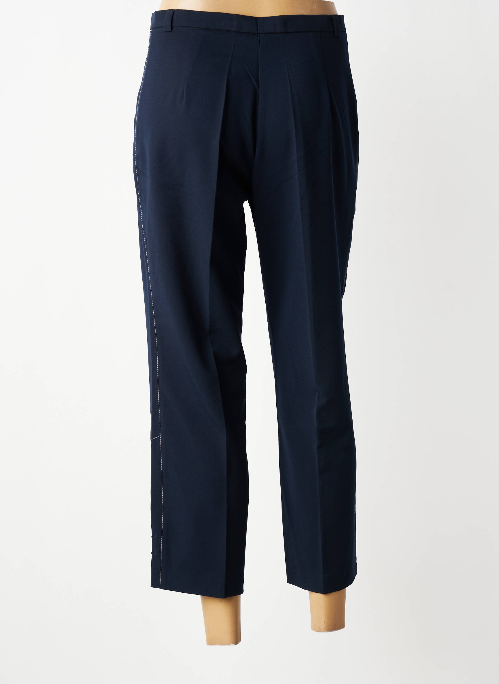 Pantalon 7/8 elasticitate mărime normală albastru MULTIPLES femeie