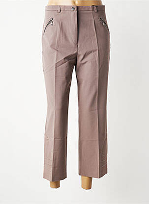 Pantalon 7/8 elasticitate mărime normală maro MULTIPLES femeie