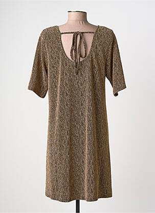 Rochie midi mâneci scurte mâneci scurte auriu MOLLY BRACKEN femeie