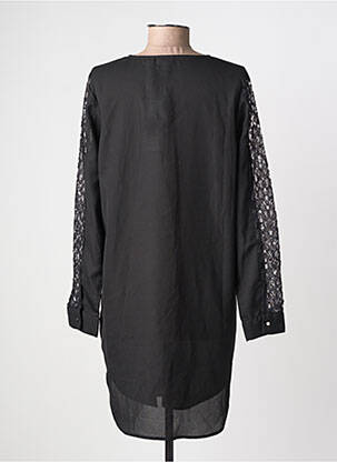 Rochie scurtă croială fluidă mâneci lungi negru FRANSA femeie