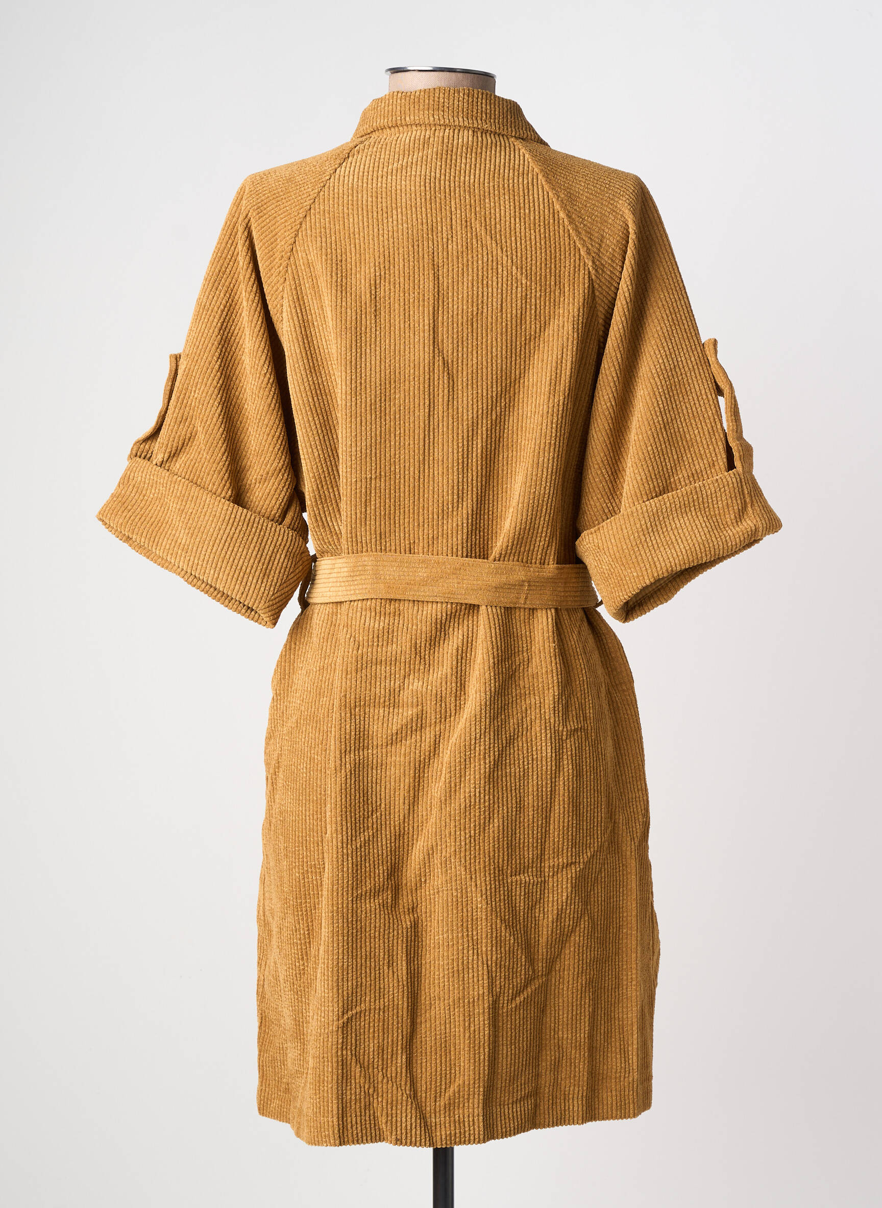 Rochie midi mâneci scurte mâneci scurte maro MOLLY BRACKEN femeie