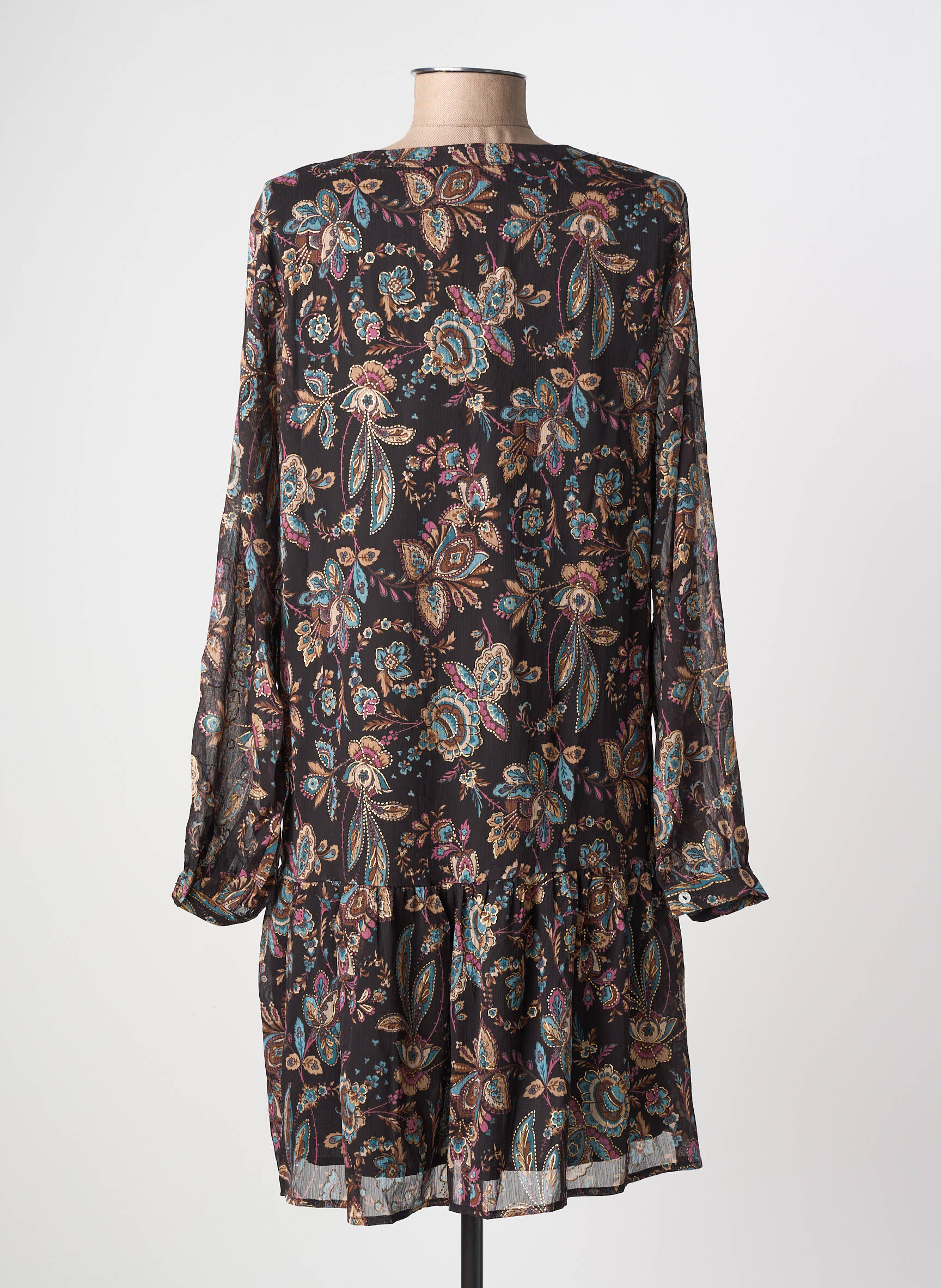 Rochie scurtă mâneci lungi mâneci lungi negru MOLLY BRACKEN femeie