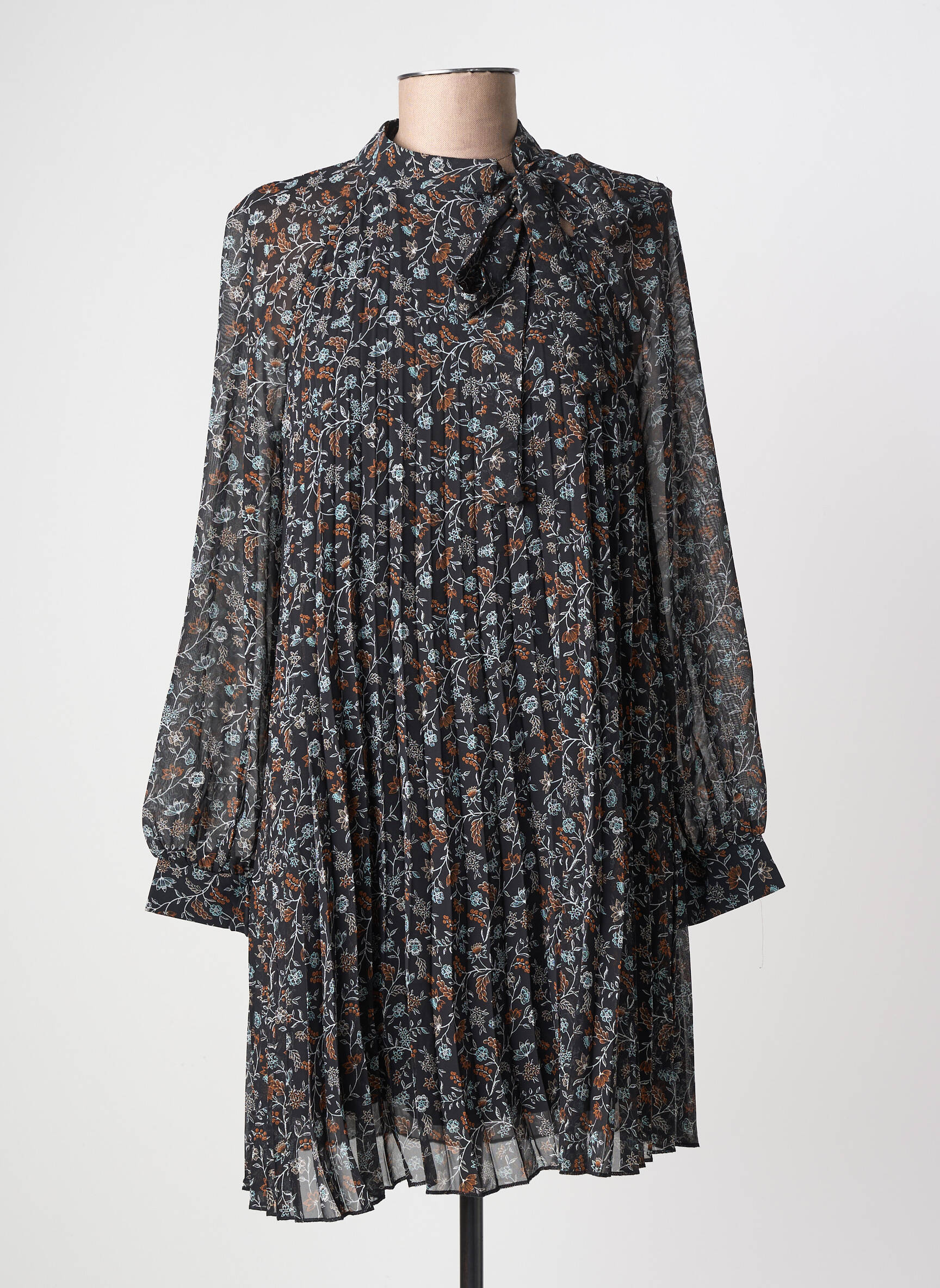 Rochie scurtă mâneci lungi mâneci lungi negru MOLLY BRACKEN femeie