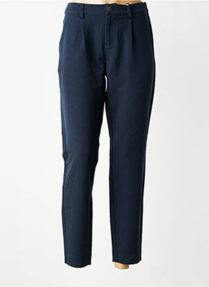 Pantalon 7/8 talie cu cleme mărime normală albastru CREAM femeie