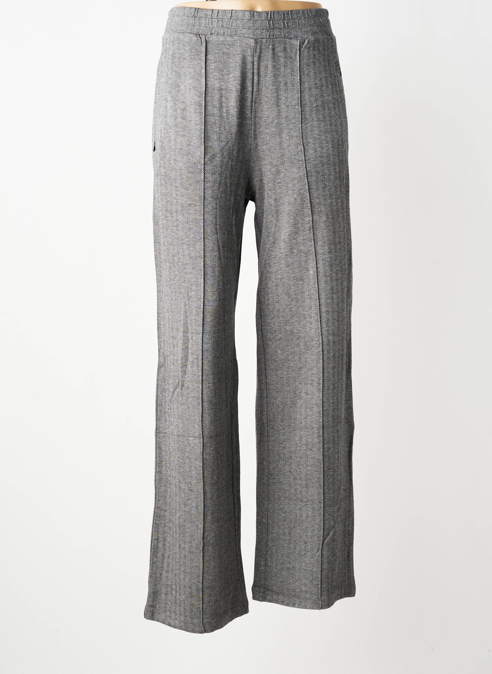 Pantalon drept elasticitate mărime normală gri GARCIA femeie